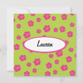 ハイビスカスサーフボード 招待状 (裏面)