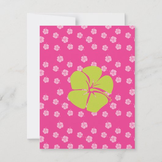 ハイビスカスサーフボード 招待状 (裏面)