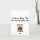 ハイビスカスシードポッド#1ノートカード カード (裏面)