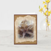 ハイビスカスシードポッド#1ノートカード カード (黄色い花)