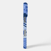 ハイビスカスジャングルハワイアントロピカルフローラブルー Case-Mate iPhoneケース (裏面 / 右)