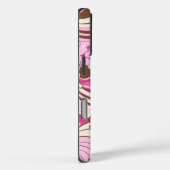 ハイビスカスジャングルハワイアンピンクアンドブラウン Case-Mate iPhoneケース (裏面 / 右)