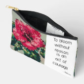 ハイビスカスソフトパステルフローラピクセルアート アクセサリーポーチ (見開き)