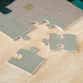 ハイビスカスソフトパステルフローラピクセルアート ジグソーパズル (側面)