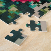 ハイビスカスソフトパステルフローラピクセルアート ジグソーパズル (側面)