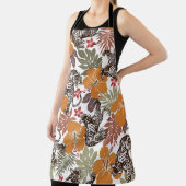 ハイビスカスタイガー、エキゾチックなパターン。 エプロン (インサイチュ)