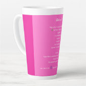 ハイビスカステアレシピマグカップ – フローラキッチンデコール カフェラテマグ (左アングル)