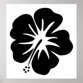 ハイビスカステンプレート ポスター