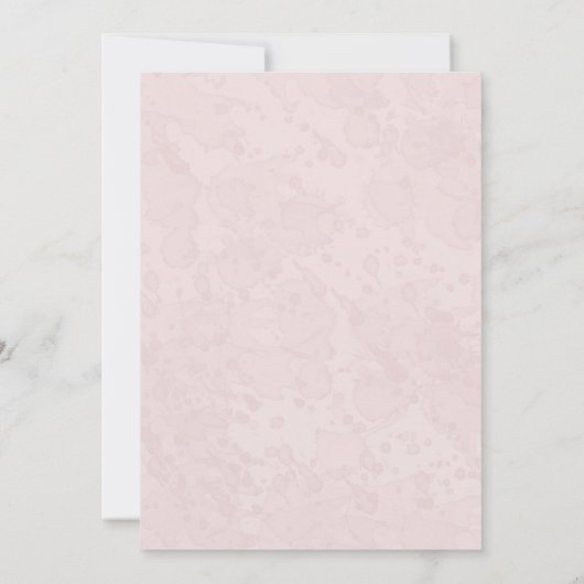 ハイビスカストロピカルブーケビーチ結婚式招待状 招待状 (裏面)