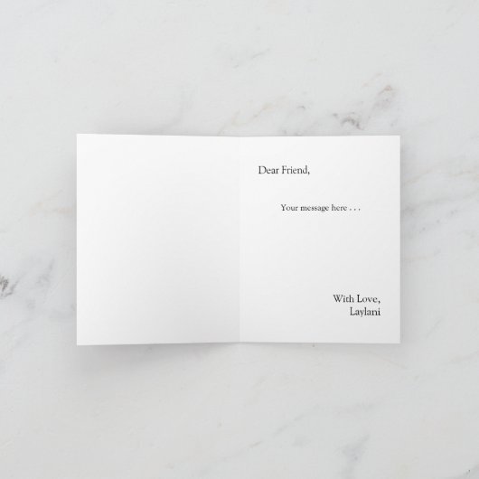 ハイビスカストロピカルブーケ結婚式パーティーの提案 招待状 (内部)