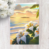 ハイビスカストロピカル誕生日カード カード