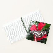 ハイビスカスノートブックの白黒の蝶 ノートブック (内部)