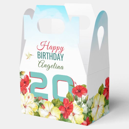 ハイビスカスハイイアン熱帯産 |個人用誕生日 フェイバーボックス (オープン)