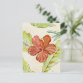 ハイビスカスハガキ ポストカード (スタンド正面)