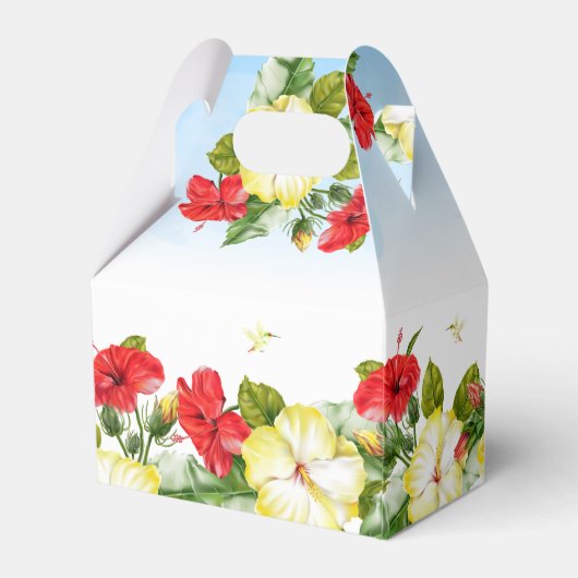 ハイビスカスハワイアントロピカル結婚フローラ フェイバーボックス (裏面サイド)
