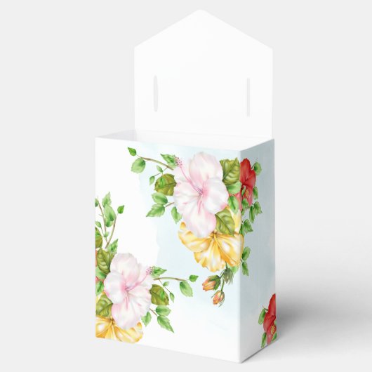 ハイビスカスハワイアントロピカル結婚フローラ フェイバーボックス (オープン)