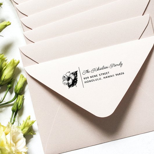 ハイビスカスハワイアンファミリー名住所 セルフインキングスタンプ