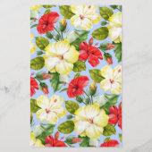 ハイビスカスハワイアン熱帯フローラ 便箋 (裏面)