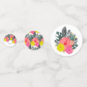 ハイビスカスハワイトロピカルハンド引き出し明結婚るい コンフェッティ (裏面)