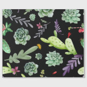 ハイビスカスパターン2 ラッピングペーパー (フラット)