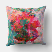 ハイビスカスパッチ装飾装飾用クッション クッション (裏面)