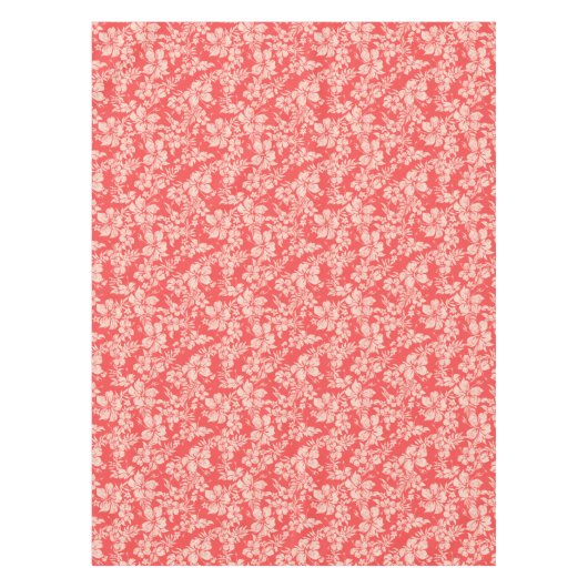 ハイビスカスパラウ動揺してハワイアン テーブルクロス (正面)