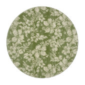 ハイビスカスパラオハワイアンガラス切断板 カッティングボード (正面)