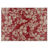 ハイビスカスパラオハワイアンガラス切断板 カッティングボード (正面)