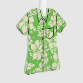 ハイビスカスパラオハワイアンフローラアロハシャツ オーナメント (正面)