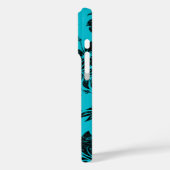 ハイビスカスパラオハワイアンフローラタークアンドブラック Case-Mate iPhoneケース (裏面 / 左)