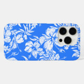 ハイビスカスパラオハワイアンフローラ海ブルー Case-Mate iPhoneケース (裏面 (横))