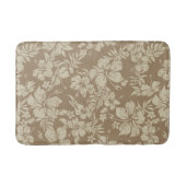 ハイビスカスパラ動揺してオハワイアンフローラ – ココア バスマット (正面)