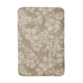 ハイビスカスパラ動揺してオハワイアンフローラ – ココア バスマット (正面縦)