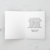 ハイビスカスパーソナライズされたいとこの誕生日 カード (内部)