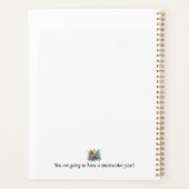 ハイビスカスパーソナライズされたフラワートロピカル プランナー手帳 (裏面)