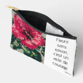 ハイビスカスピクセルアートフローラパステル アクセサリーポーチ (見開き)