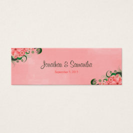 ハイビスカスピンクフローラ結婚式の引き出物メッセージカード