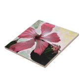 ハイビスカスピンク熱帯花サマーエキゾチックフローラ タイル (側面)