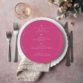 ハイビスカスピンク | ラウンドモダンのメ結婚ニュー メニュー