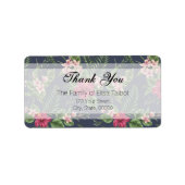 ハイビスカスファミリーサンキュー住所 シール (正面)