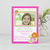 ハイビスカスフォト招待状 招待状 (スタンド正面)