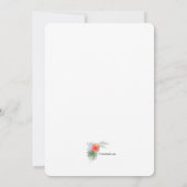 ハイビスカスフォト誕生日招待状 招待状 (裏面)