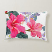 ハイビスカスフラワーアクセント枕 アクセントクッション (裏面)