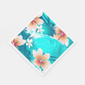 ハイビスカスフラワーアットザビーチ スタンダードランチョンナプキン (角)