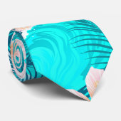 ハイビスカスフラワーアットザビーチ ネクタイ (ロール)