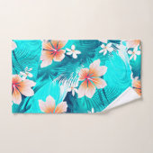 ハイビスカスフラワーアットザビーチ ハンドタオル (ハンドタオル)