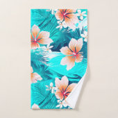 ハイビスカスフラワーアットザビーチ バスタオルセット (ハンドタオル)