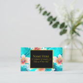 ハイビスカスフラワーアットザビーチ 名刺 (スタンド正面)