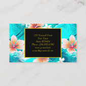 ハイビスカスフラワーアットザビーチ 名刺 (裏面)