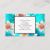ハイビスカスフラワーアットザビーチ 名刺 (裏面)